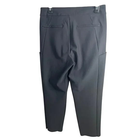 Athleta Stellar Straight Crop Pants Womens Black Stretch Size 8 - Picture 4 of 13
